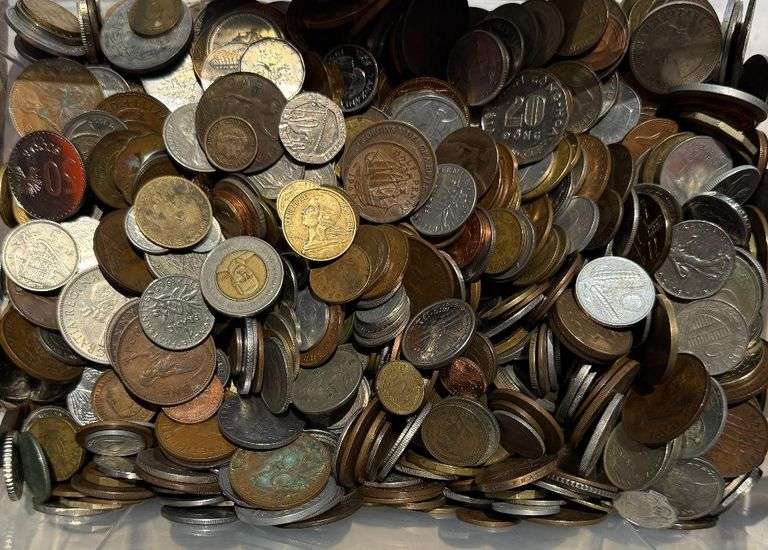 9 1/2 Pounds of Mixed World Coins