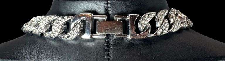 Dazzling Huge 174 Gram 18 Kt White Gold Plate Royal Flush Necklace Pendant