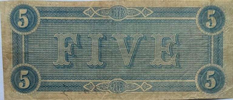 $5  1864 Series CSA Note