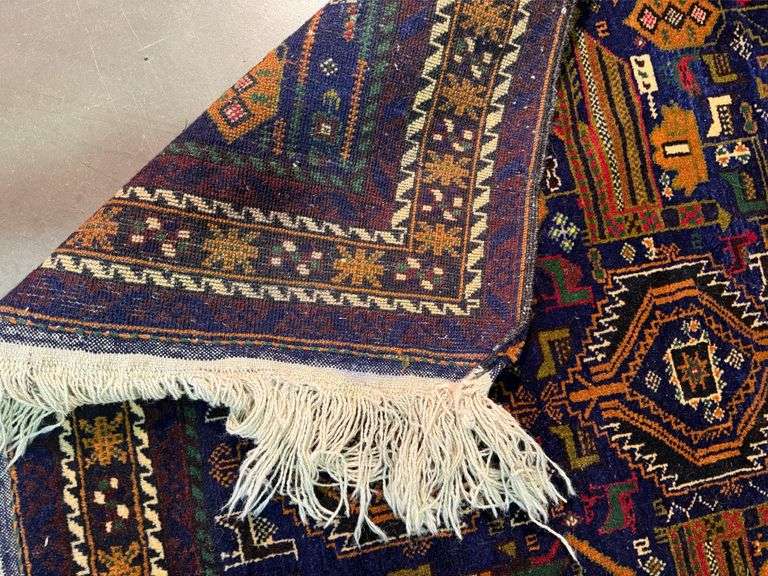 Fine Afghan Baluchi Rug 3.9x6.4