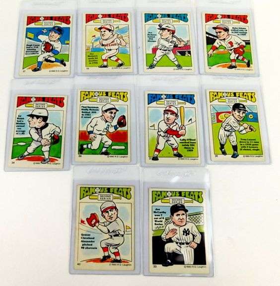 10 Famous Feats 1980 Baseball Cards