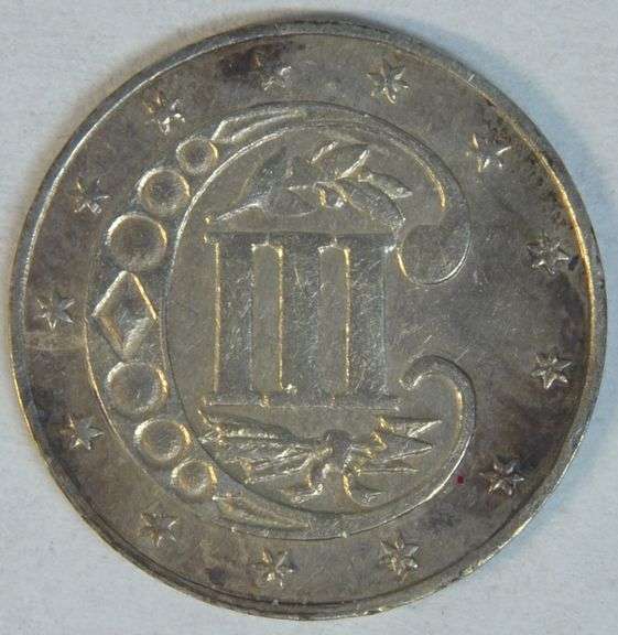 Lovely original Uncirculated 1862 Three-Cent Silver Piece