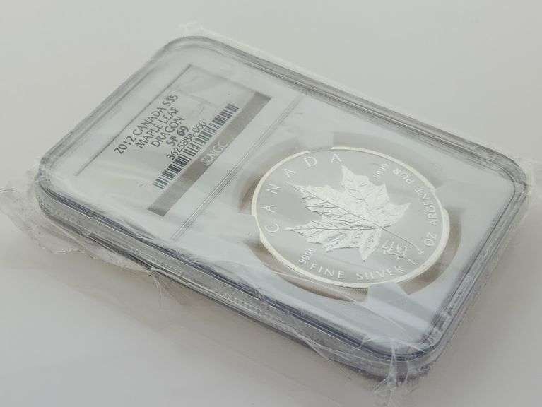2012 Canadian $5 Maple Leaf - Dragon Privy, NGC SP69