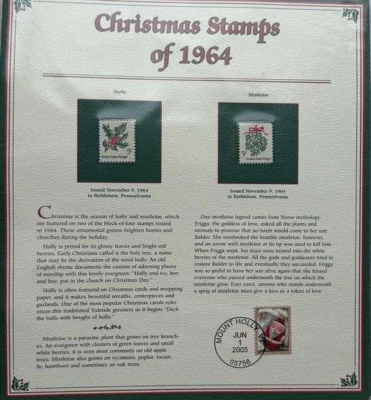 Christmas Stamps of The US. 1962-1999