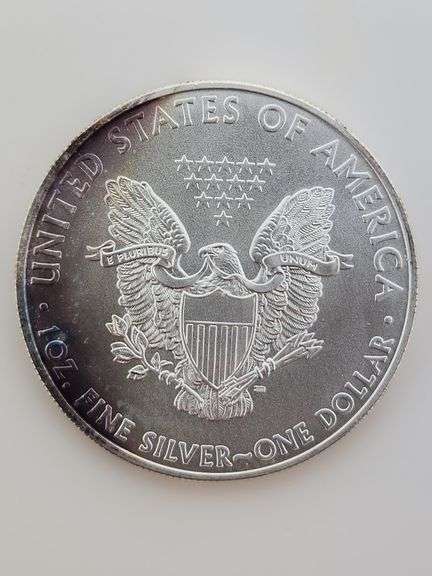 2009 American Silver Eagle, Purple Toned