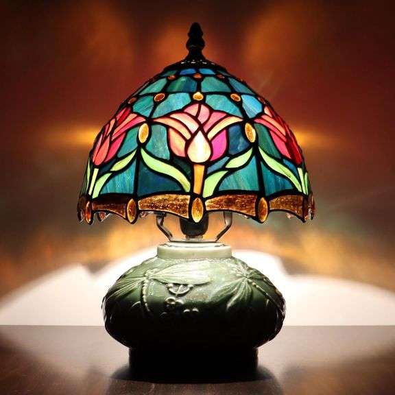 Mini Tiffany Tulip Table Lamp