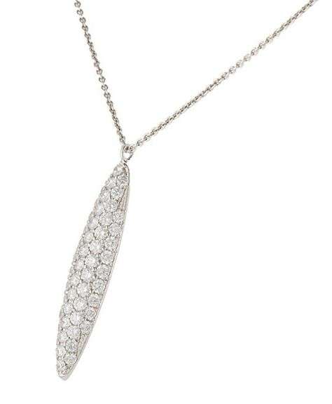 New 2.85ctw Diamond Marquise Shaped Dome Pendant Necklace in 14K