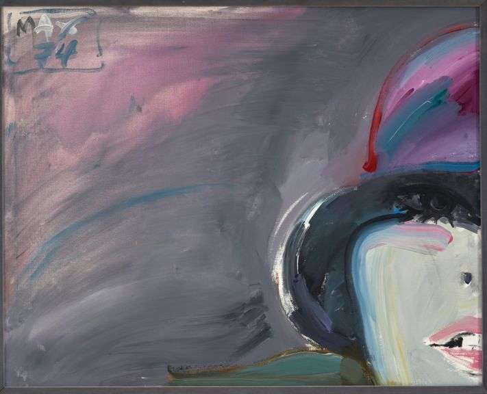 Rare Peter Max Original One-Of-A-Kind Oil on canvas, 1974