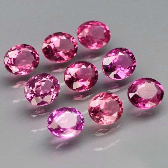 Natural 5.55ct pinkish violet Rhodolite Garnet set