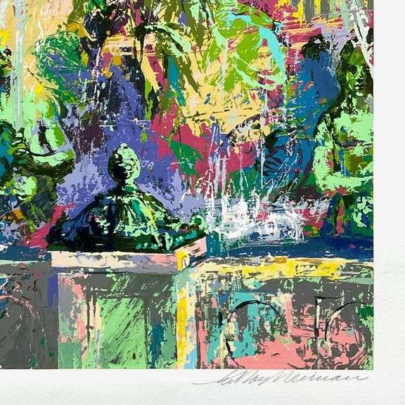 Place de la Concord by LeRoy Neiman (1921-2012)