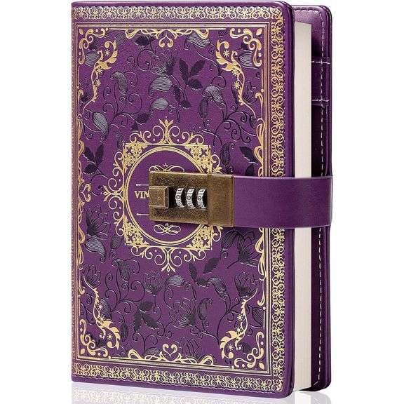 Leather Journal with Combination Lock