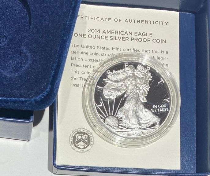 2014 W Blue Box Proof Silver Eagle