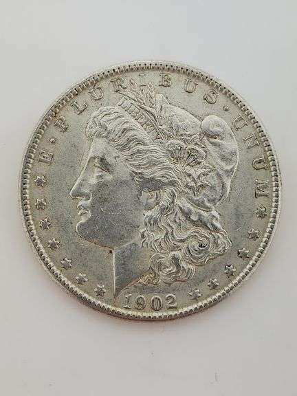 1902 O Morgan Silver Dollar, Circulated "Cleaned"