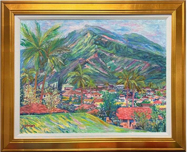 Rare one of a kind art by Manor Shadian 1931- Manor Shadian Wailaka Heights