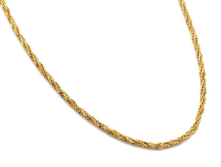 18kt Yellow gold Tinsel chain necklace