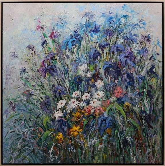 Beautiful Impressionist Garden Painting
