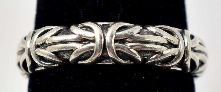 Braided Band Ring in Sterling Silver