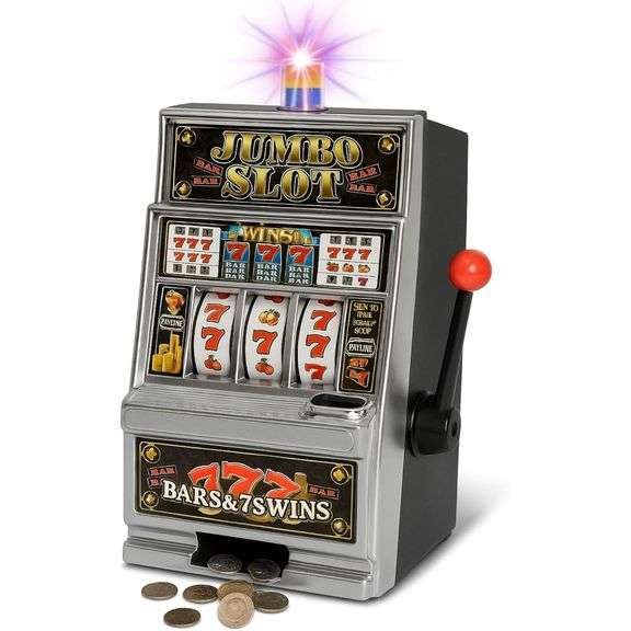 Jumbo Slot Machine Coin Bank Casino Replica