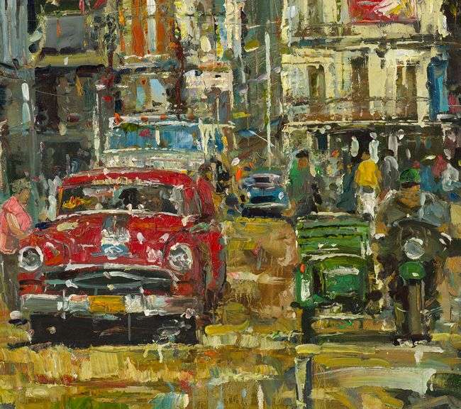 Rare Embellished Limited Ediotion Artwork by Eduardo Leonard Eduardo Leonard  Havana