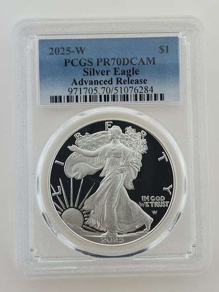 2025 W Proof Silver Eagle, PCGS PR70DCAM - Advanced Release
