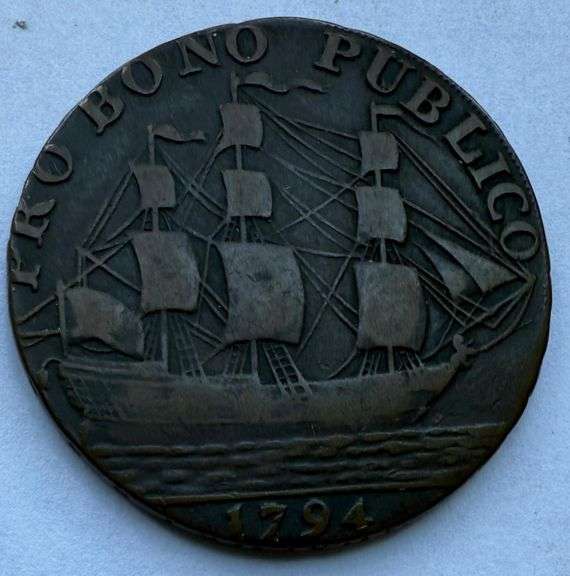1794England Hampshire Gosport Half Penny Token
