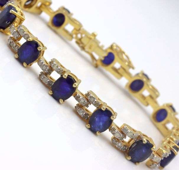 Gorgeous 27.00CTW Oval Emerald-Cut Blue Sapphire & 2.81CTW Diamonds in 14K White Gold Over Sterling 