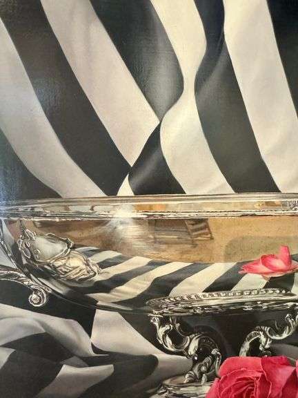 Gorgeous Trompe L'oeil Striped Still Life