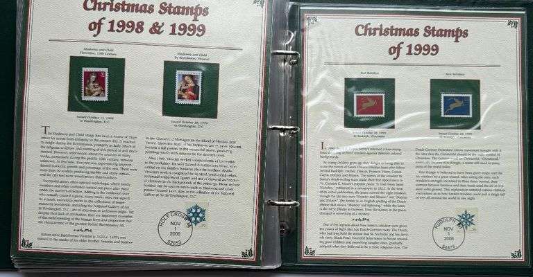 Christmas Stamps of The US. 1962-1999
