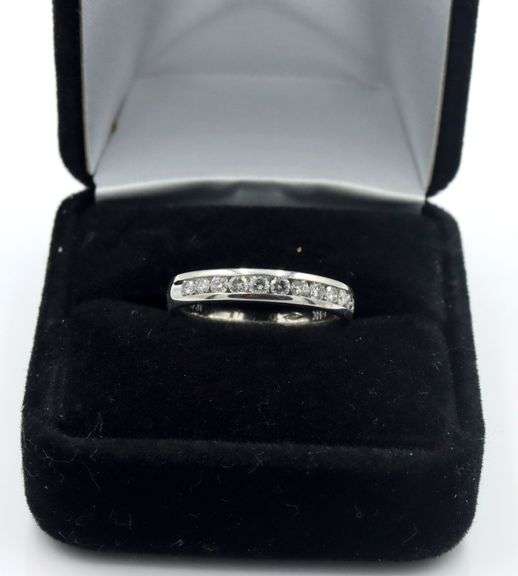 14kt White gold 0.50ctw channel set diamond band