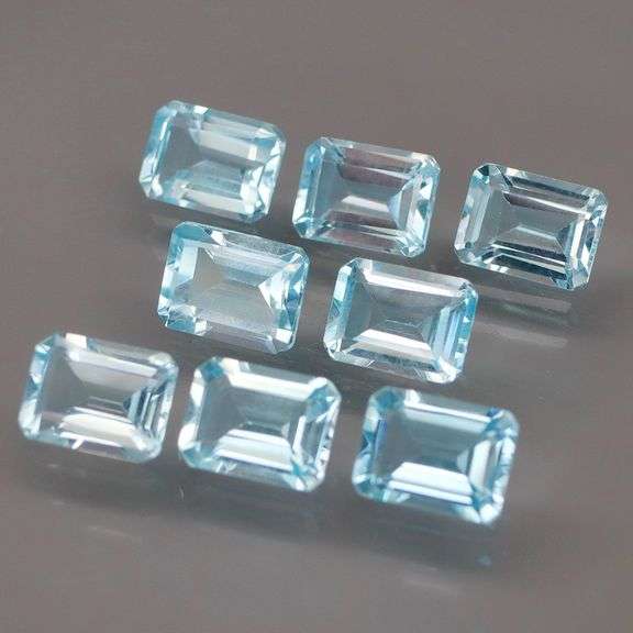 High fire 16.60ct Swiss blue Topaz set
