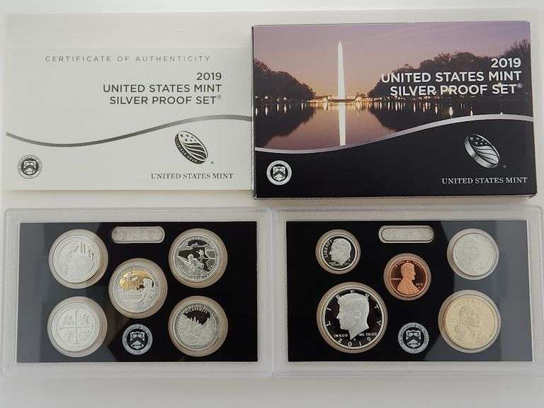 2019 Silver Proof Set With NGC Reverse PF 69 W Lincoln Cent