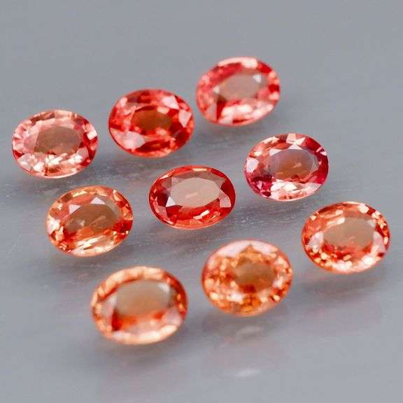 Vivid! 3.48ct TOP MANDARIN ORANGE Sapphire set!!!