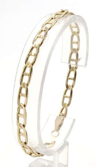 14kt Yellow gold Marine link bracelet