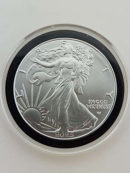 2025 American Silver Eagle In Capsule
