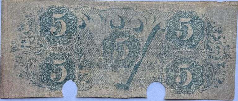 $% CSA April 6 1863 Series Cancelled Note