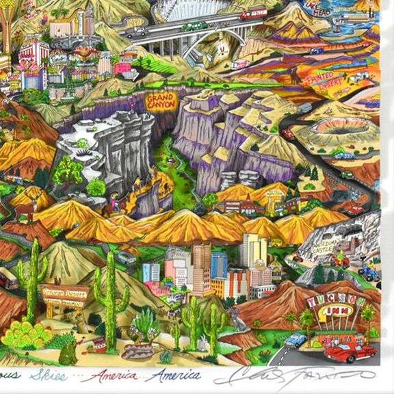 O Beautiful for Spacious Skies by Charles Fazzino