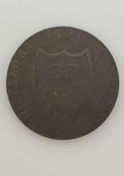 1791 Promissory Halfpenny Bevois South Hampton