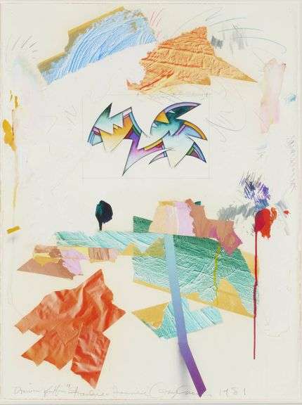 George Green Original Mixed Media Framed
