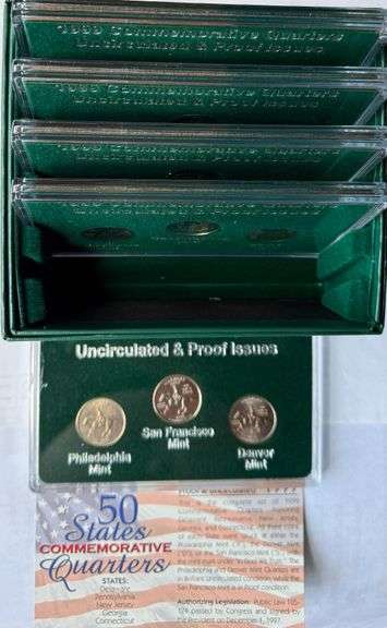 1999-2001 2003 2005 State Quarters PD Unc & Quarter Proof Sets