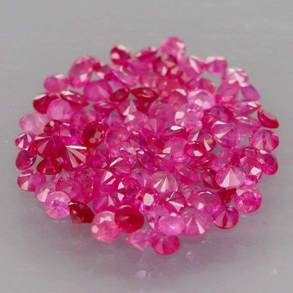 100 pieces! 3.50ct hot pink Sapphire set -Heated only!!!