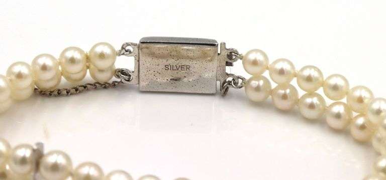Pearl double row bracelet
