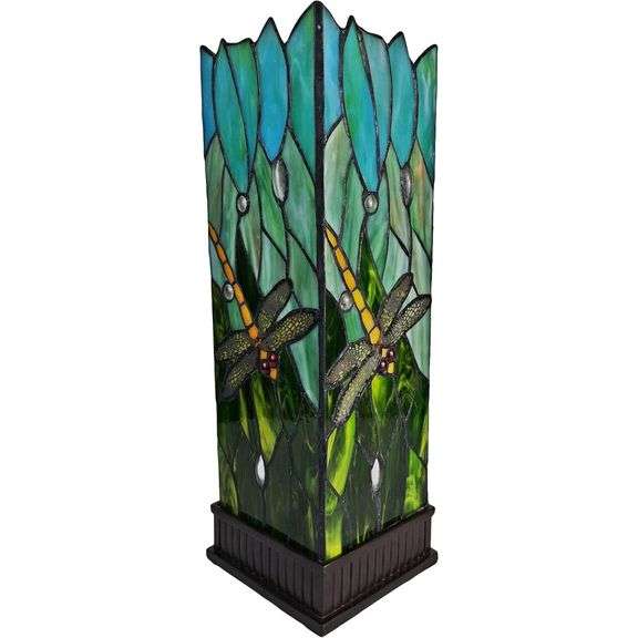 Dragonfly Stained Glass Table Lamp