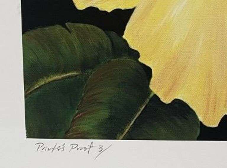 Yellow Hibiscus Artist Proof by Palyn