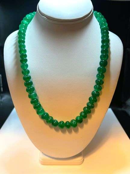 Huge 967.3 Cttw Natural Mined From The Earth Emerald Necklace