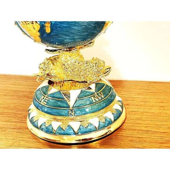 Imperial Globe with 24K Gold & Austrian Crystals