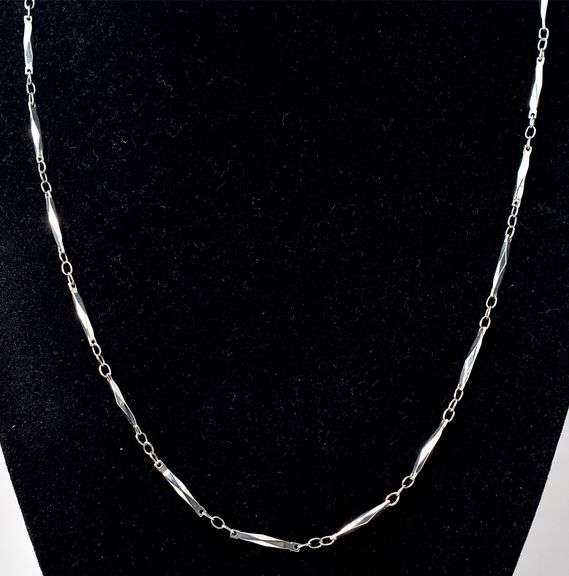 Fancy Link Necklace in Sterling Silver