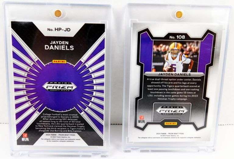 2 Jayden Daniels 2024 Panini Rookie Football Cards