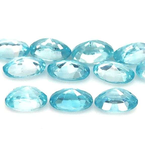 Top baby blue! Vibrant 8.42ct Cambodian Zircon set!