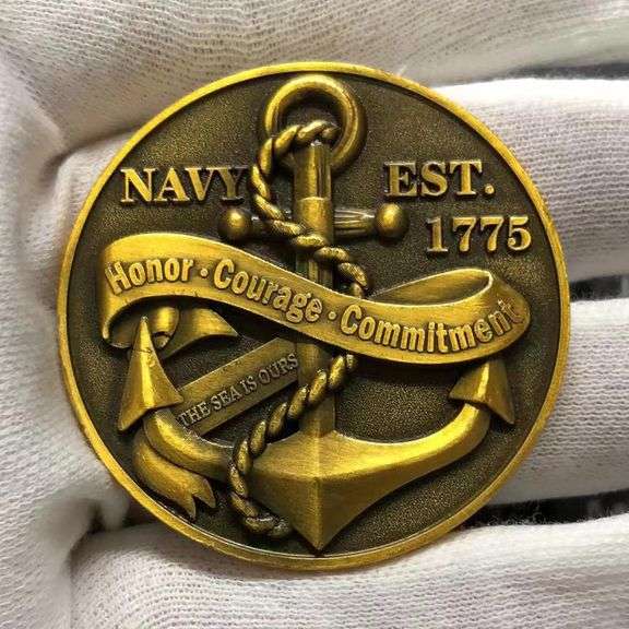 USA Navy Creed Challenge Coin