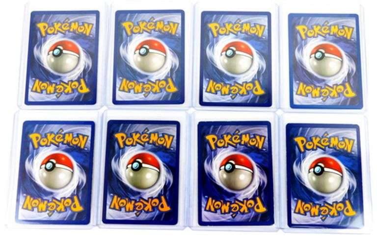 8 Pokémon 1st Edition Trade Cards